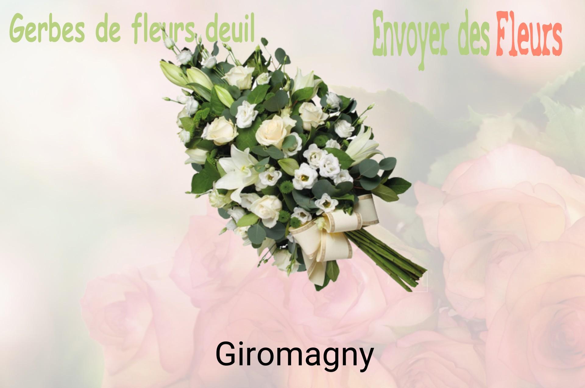Gerbe de fleurs de deuil livrée à Giromagny